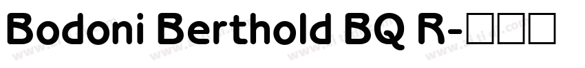 Bodoni Berthold BQ R字体转换